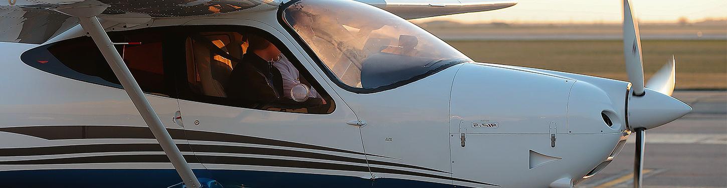 A student and instructor prepare for takeoff